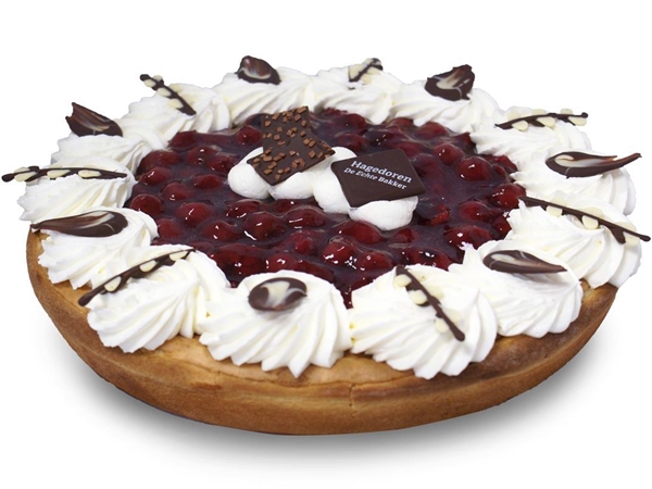 Middel rijst kersen slagroom