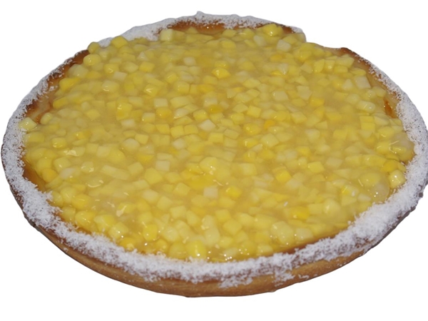 Open mango vlaai harde wener