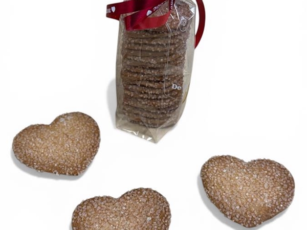 Zakje Moederdag hart koekjes