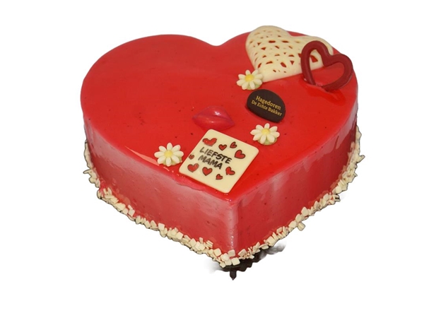 Moederdag hart taartje