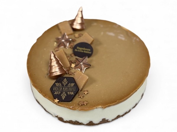 Cheese cake caramel taartje 8 personen